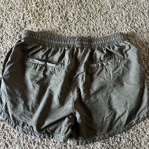 Casual Olive Green Shorts